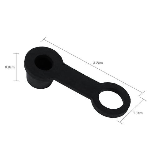 4PCS Brake Bleeder Bleed Nipple 4X Black Rubber Nipple Grease Fitting Dust Cover 8mm Motorcycle Motorbike Accessories...