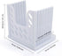 Adjustable Toast Slicer/ Cutting Guide for Homemade Bread, Plastic Bread Slicer Loaf for Slicing Bread Foldable Kitchen Baking Tools (White)...