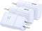 Adaptive Fast Charger, Qihop 3-Pack USB Wall Charger Fast Charging Block Travel Adapters Compatible for Samsung S21 S20 S10e S9 S8 Plus, Note 8 9 ...