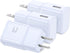 Adaptive Fast Charger, Qihop 3-Pack USB Wall Charger Fast Charging Block Travel Adapters Compatible for Samsung S21 S20 S10e S9 S8 Plus, Note 8 9 ...