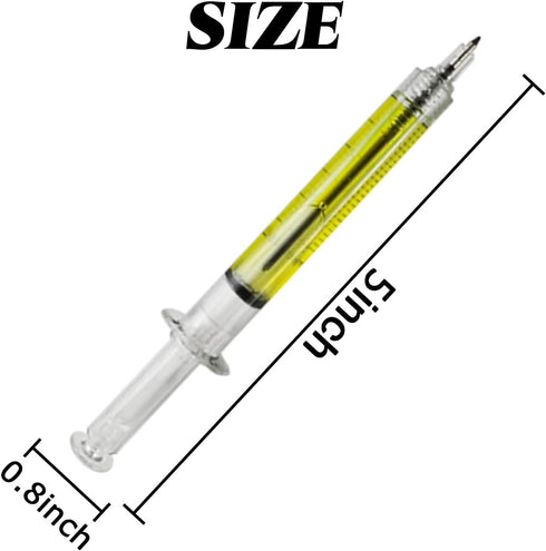 36PCS Syringe Pens, Retractable Fun Multi Color Novelty Pen for Nurses, Nursing Student School Supplies, Birthdays, Stocking Stuffers and Party Fa...