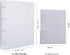 2Pcs/Set 1Pcs A4 4 Ring And1Pcs A5 6 Ring Binder Cover Clean Transparent Soft PVC for Refillable Notebook Shell withMatte surfaceforStamp & Die St...