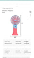 New Cartoon Fruit Handheld Fan USB Charging 2-speed Wind with base Portable Fan Summer Fan Gift fan (Dblue)...