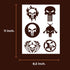 Punisher Stencil | Reusable Halloween Horror Skull Face Paint Gothic Graffiti Street Art Stencils for Painting on Wood, Glass, Wall, Rock, Fabric,...