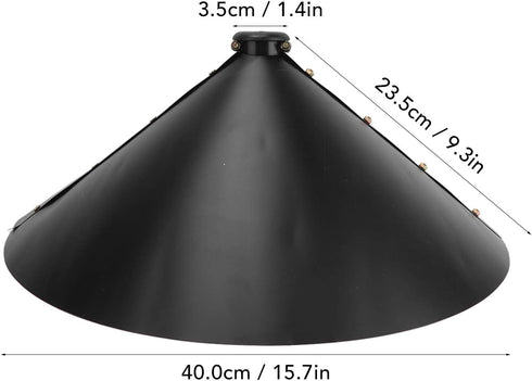 Outdoor Squirrel Baffle, Black Powder Coating Squirrel Flapper Professional Galvanized Steel Protective for Bird Feeder...