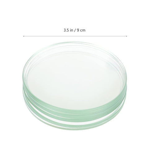 10 Pcs Watch Glass Thick Flat Clear Glass Chemistry Lab Equipment Cover Lids for Beakers& Flasks Watch Crystal Replacement Transparent Petri Cultu...