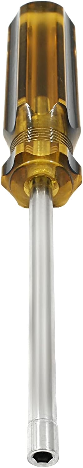 4mm Socket Wrench Screwdriver, Hex Socket Wrench High-Carbon Steel Hexagon Nut Driver Non-Magnetic Tip Hex Nut Screwdriver Hand Tool for Repairs(P...