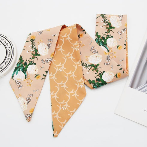 4 Pack Purse Scarf for Bags Silk Head Scarf for Hair Handbag Women Scarfs Band Hair Neck Scarves Fashion Gifts,108-1...