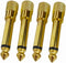 1/4 Mono to 1/8 Mono Adapter, 6.35mm TS Male Plug to 3.5mm Female (Mono to Mono) Audio Adaptor Audio Connector Golden - (4 Pcs)...