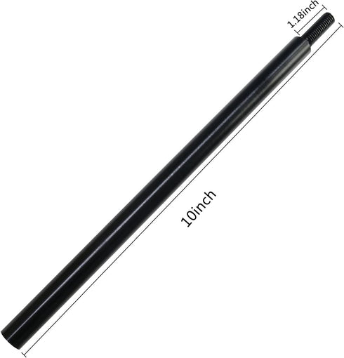 payanwin 10 Inch Black Aluminum Shift Knob Extender Extension for 5 6 Speed R Style Gear Shifter Lever (10 Inch - M10X1.25)...