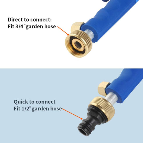 Hydro Jet High Pressure Power Washer, Pressure Washer Gun with Garden Hose End, Glass Window Cleaning Sprayer Extendable Garden Car Water Washing,...