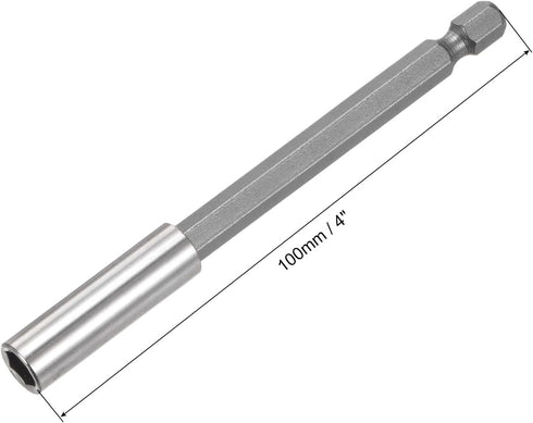 uxcell 10pcs 1/4 Inch Hex Shank by 4 Inch Magnetic Bit Holder Extension, Quick Release Screwdriver Drill Power Tool...