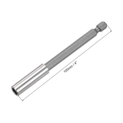 uxcell 4pcs 1/4 Inch Hex Shank by 4 Inch Magnetic Bit Holder Extension, Quick Release Screwdriver Drill Power Tool...