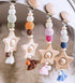 Wooden Crochet Beads 20mm 50pc Mix Color Beads DIY Accessories for Making Necklace Bracelet...
