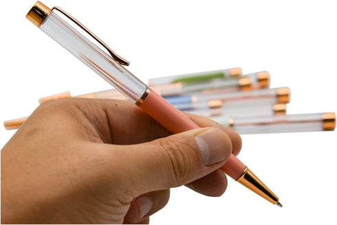 30PCS Empty Tube DIY Pens Stylus Floating Pens Classic Business Pens Black Ink Ballpoint Pens For School Office Accessories......
