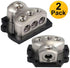 3 Way Power Distribution Block, 1x 0 Gauge in / 3X 4 Gauge Out Amp Power Distribution Ground Distributor Connecting Block for Car Amplifier Audio ...