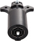 NEW SUN Ultimate 7-Way Trailer Adapter Plug, 7-Pin RV Flat Blade Siliver Cooper Connector, Weatherproof & Anti-Rust for Towing Wiring Solution, Tr...