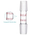 stonylab Glass 19/22 Straight Laboratory Adapter, Borosilicate Glass 30 mm Between Two 19/22 Ground Inner Standard Taper Joints for Laboratory Lab...