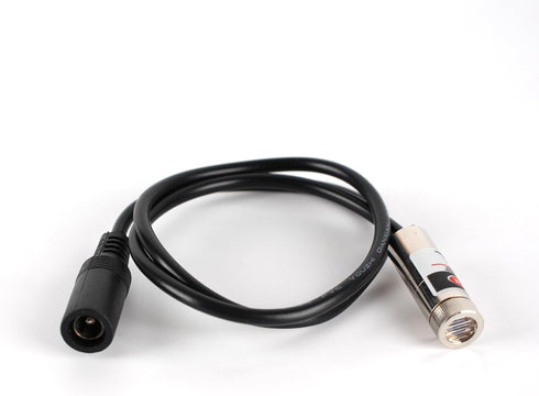 650nm red line laser module industrial laser module adjustable focus line length 19.7? DC plug diameter 10mm (10mm-line-1pack)...