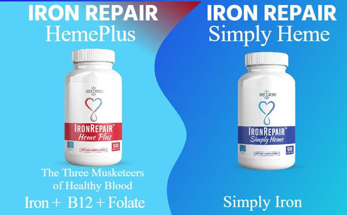 Iron Repair Simply Natural Iron Supplement, Best Absorption & Gentle on Stomach, Monash Low FODMAP, Raise Hemoglobin & Ferritin Iron Pills for Wom...