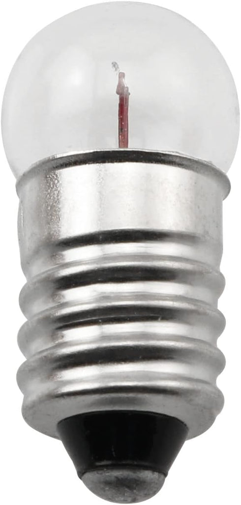 10PCS E10 2.5V/0.3A Miniature Screw Base Light Bulbs and 10PCS E10 Light Socket Bulbs Lamps Base Holders for Home Experiment Circuit Electrical Te...