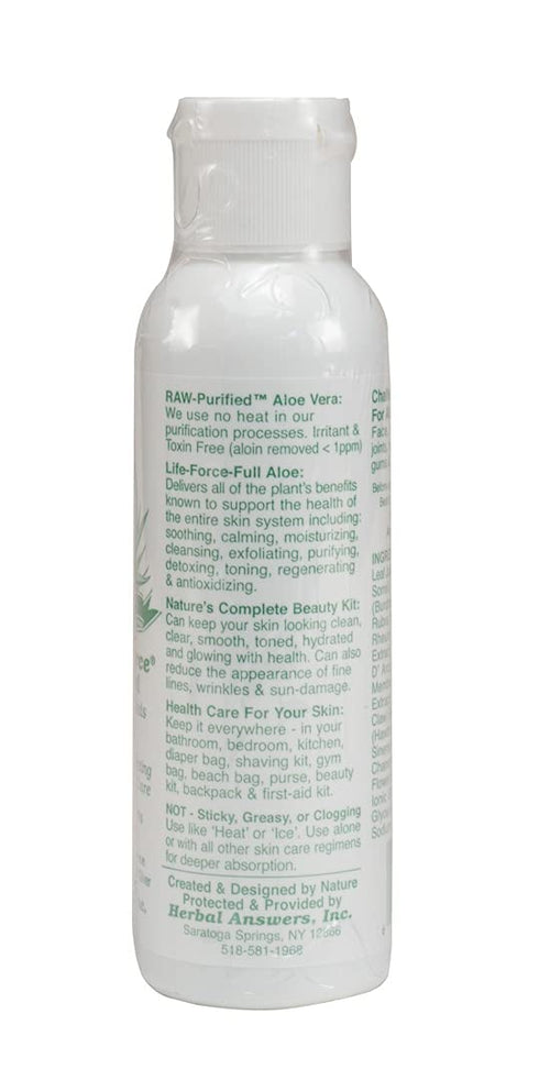 HERBAL ALOEFORCE THE SKIN GEL 4OZ. BOTTLE...