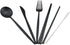 Gugrida Luxury Black Matte Portable 18/10 Stainless Steel Travel Flatware Sets of 7 Portable Camping Cutlery Set, Healthy & Eco-Friendly Flatware ...