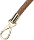 Nicerity PU Leather Braided Purse Strap 11.8inch Replacement Handle Short Handbag Strap Top Handle with Golden Hardware for DIY Handbag Purse Maki...