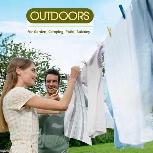 Retractable Clothesline Indoor Outdoor Heavy Duty 40 Feet - PVC Clothes Line Retracting - Clothesline with Wall Mount - Retractable Laundry Line f...