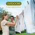 Retractable Clothesline Indoor Outdoor Heavy Duty 40 Feet - PVC Clothes Line Retracting - Clothesline with Wall Mount - Retractable Laundry Line f...