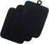Anyi Cotton Pot Holders with Pocket, Heat Resistant Black Counter Table Hot Pads for Kitchen...