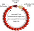 L&C Feng Shui Wealth Bracelets for Woman - 8MM Red Cinnabar Gourd Dragon Pi Xiu Sterling Silver Stretch Adjustable Beaded Bracelets for Woman Prot...