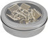 Efficient Office Organization with 12-Piece Silver Tone Binder Clips Set: 1-Inch Metal Clips in a Stylish Magnetic Round Tin Box with See-Thru Cov...