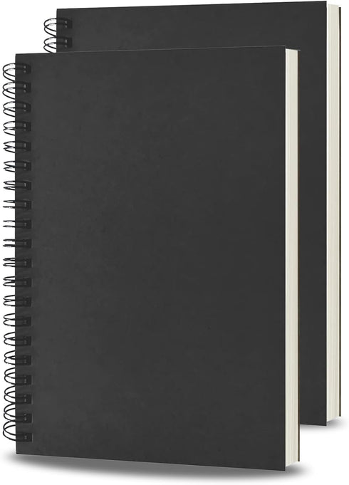 BoAn Spiral Notebooks Journal 8.5” x 11”, 2 Pack A4 Large Note Book for Women & Men, The Notebook for Work Note Taking Journals Sketch Book 76 Pag...