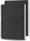 BoAn Spiral Notebooks Journal 8.5” x 11”, 2 Pack A4 Large Note Book for Women & Men, The Notebook for Work Note Taking Journals Sketch Book 76 Pag...