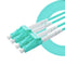 Fiber SFP Cable LC to LC OM3 10Gb/Gigabit-850nm Multi-Mode Dual Core Jumper Duplex Fiber Optic Cable Module Soft for Transceiver,Test Equipment,Co...