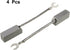 uxcell 4Pcs Carbon Brushes,32mmx12.5mmx10mm Graphite for Electric Motor,Power Tool,Replacement Parts...