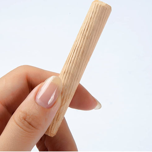 21pcs Wooden Dowels Assorted M6 M8 M10 Hard Wood Grooved Plugs Furniture Woodwork Grooved Fluted Pin Craft for Grooved Fluted, Craft, DIY, Carpent...