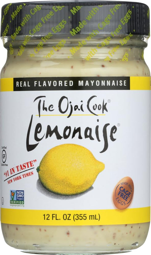 Lemonaise - A Zesty Citrus Mayo - All Natural Lemon Mayonnaise For Sandwich Spreads, Dips, and Dressings - 12 Ounce Jar (Pack of 2)...