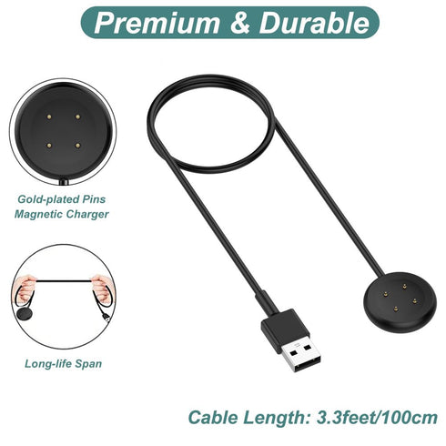 Kissmart Charger for Google Pixel Watch 2, Magnetic Charging Cable Cord for Pixel Watch 2 Smartwatch (1, Black)......