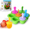Mini Silicone Popsicle Mold, 7-cavity DIY Ice Pop Mold with Colorful Plastic Sticks, Popsicle Makers for Egg Bites, Lollipop and Ice Cream Mould, ...