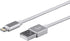 Monoprice Lightning to USB-A Charging Cable - Apple MFi Certified, Nylon Braided Jacket, 1.5 Feet, White - Premium Series...