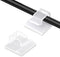 60 Pcs Small Clear Adhesive Cable Clips for Cord Management Under Desk Nightstand Phone PC Charger Plug Speaker Cord Holder Keeper Hook Wall Wire ...