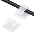 60 Pcs Small Clear Adhesive Cable Clips for Cord Management Under Desk Nightstand Phone PC Charger Plug Speaker Cord Holder Keeper Hook Wall Wire ...