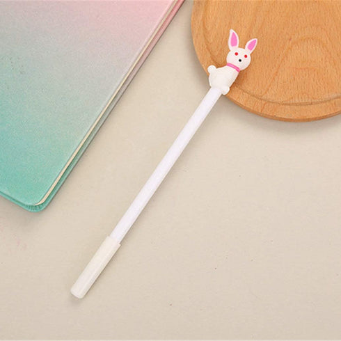 Animal Cute Rabbit Gel Ink Pen Cute Kawaii Black Writing Pens Ballpoint Black Ink Gel Pen Party Gift Gel Ink Pens Funny School Stationery Office S...