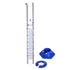 Thick Glass Graduated Cylinder Measuring Liquid Lab Cylinders with Anti-falling Plastic Base and Bumper Guards (glass, 5ML)...
