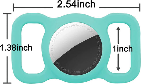 Protective Airtag Case for Dog Collar, Pet/Dog Collar Holder Case Compatible with Apple AirTag, Waterproof Airtag Loop for GPS Tracker Lightweight...