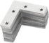 10 Pieces 2.36'' x 2.36'' L Shape Flat Bracket Flat Corner Brace for Wood Desk Chair Cabinet Drawer Closet Frame Furniture...