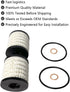 2 PCS Engine Oil Filter Kit Replace 11427622446 Compatible with Mini Cooper Clubman Countryman Paceman Hardtop Cabrio Coupe Roadster R55 R56 R57 R...