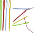 48pcs 2.7" Large Eye Plastic Sewing Needles - Yarn, Lacing, Safety Needles for Children's Craft Projects, 4 Colors...
